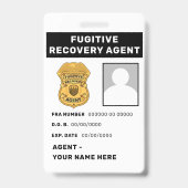 RECHERCHEUR VOORTLUPTIGEN Badge (Achterkant)