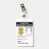 RECHERCHEUR VOORTLUPTIGEN Badge (Achterkant met clip)