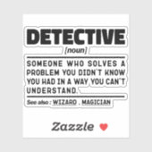 Rechercheur zelfstandig naamwoord opsporingsmedewe sticker (Vel)