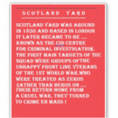 RECHERCHEURS POLITIE OVERVALLERS GESCHIEDENIS STICKER (Voorkant)