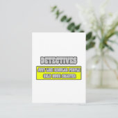 Rechercheurs...veel slimmer briefkaart (Staand voorkant)