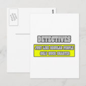 Rechercheurs...veel slimmer briefkaart (Voorkant / Achterkant)