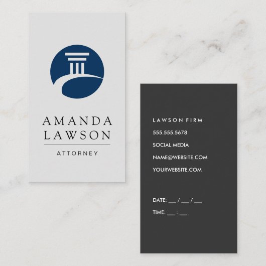 Recht | Advocaat | Procureur Afsprakenkaartje (Voorkant / Achterkant)