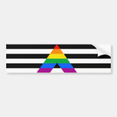RECHT ALLIËRVLAG BALK BUMPERSTICKER (Voorkant)