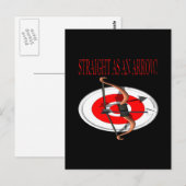 Recht als Pijl Briefkaart (Voorkant / Achterkant)