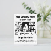 Recht Bedrijf of juridische diensten Promotie Briefkaart (Staand voorkant)