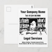 Recht Bedrijf of juridische diensten Promotie Briefkaart (Voorkant / Achterkant)