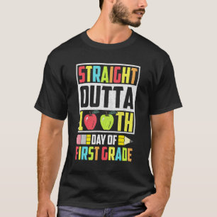 recht boven 100 dagen eerste graad t-shirt