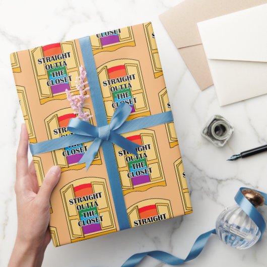 Recht buiten de kast cadeaupapier (Geschenken)