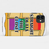 Recht buiten de kast Case-Mate iPhone case (Achterkant (horizontaal))