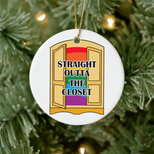 Recht buiten de kast keramisch ornament (Boom)