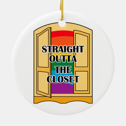 Recht buiten de kast keramisch ornament (Achterkant)