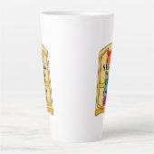 Recht buiten de kast latte mok (Voorkant)