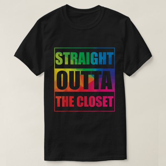 Recht buiten de kast LGBT T-shirt (Design voorkant)