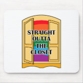 Recht buiten de kast muismat (Voorkant)