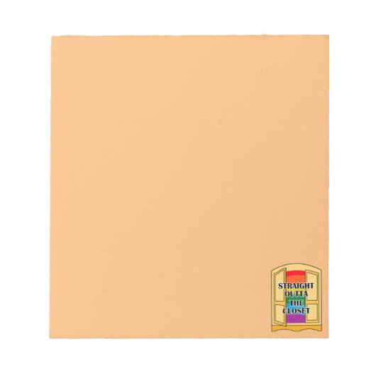 Recht buiten de kast notitieblok (Voorkant)