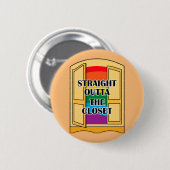 Recht buiten de kast ronde button 5,7 cm (Voorkant /achterkant)