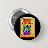 Recht buiten de kast ronde button 5,7 cm (Voorkant /achterkant)