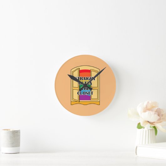Recht buiten de kast ronde klok (Huis)