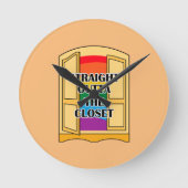 Recht buiten de kast ronde klok (Voorkant)