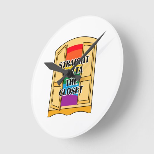 Recht buiten de kast ronde klok (Hoek)