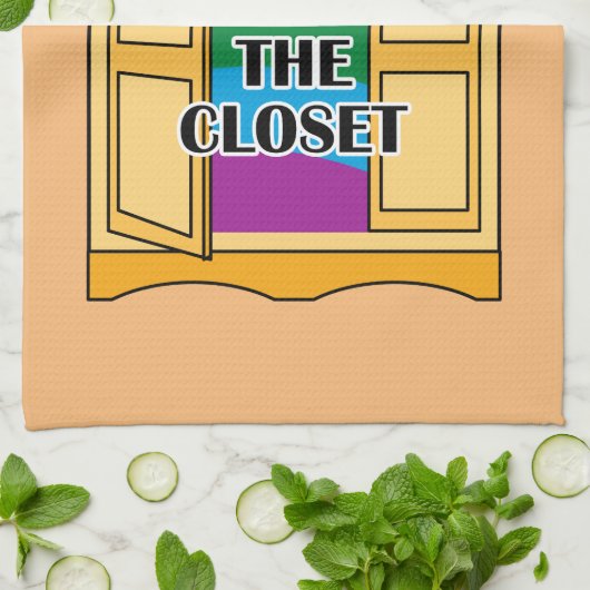 Recht buiten de kast theedoek (Gevouwen)