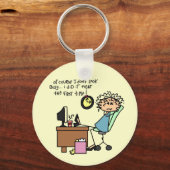 Recht de Eerste Humor Sleutelhanger (Voorkant)