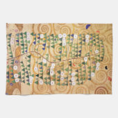 Recht deel van de Levensboom van Gustav Klimt Theedoek (Horizontaal)