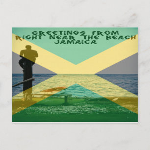 Recht dichtbij het Strand Jamaïca Briefkaart