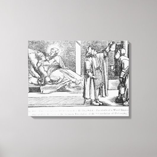 Recht door de Intercessie van een Healing Canvas Afdruk (Voorkant)