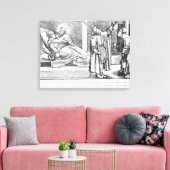 Recht door de Intercessie van een Healing Canvas Afdruk (Insitu (Woonkamer))