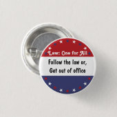 Recht: Eén voor allen v2 Ronde Button 3,2 Cm (Voorkant /achterkant)