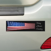 Recht, eerlijkheid, land bumpersticker (Op auto)