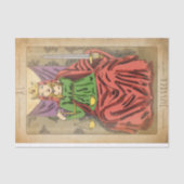 Recht grote arcana tarotkaartschalen in nood tissuepapier (Voorkant)