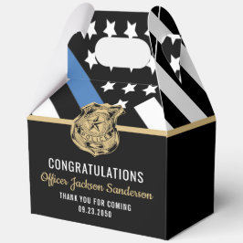 Recht Handhaving Blue Line Politie Pensioen Partij Bedankdoosjes