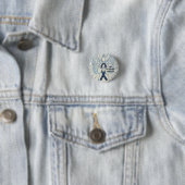 Recht handhaving ondersteunend bewustzijn lint ronde button 3,2 cm (In situ)
