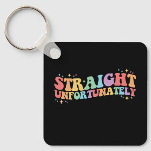 Recht Heel Jammer Groovy LGBTQ Homoseksueel Lesbis Sleutelhanger