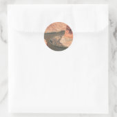Recht Hier Ronde Sticker (Tas)