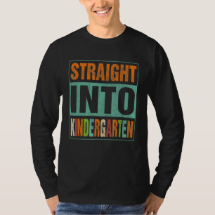 Recht in de kindertuin terug naar de Kinder school T-shirt