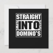 Recht in Dominoes Tiles Puzzler Game Gift Kaart (Voorkant)