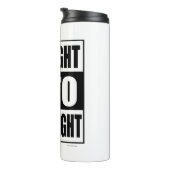 Recht in Game Night Fun Slogan Logo Thermosbeker (Geroteerd rechts)