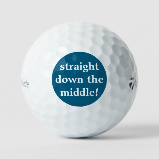 Recht in het midden! TaylorMade Golf Golfballen (Voorkant)