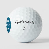 Recht in het midden! TaylorMade Golf Golfballen (Logo)