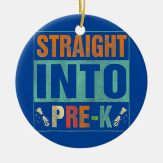 Recht in prek grappigheid terug naar schoolleraar keramisch ornament