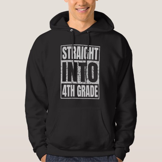 Recht in vierde graad van de vierde graad terug na hoodie (Voorkant)
