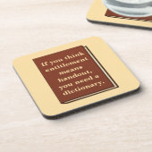 Recht is geen aalmoes bier onderzetter (Linkerzijde)