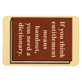 Recht is geen aalmoes magneet (Horizontaal)