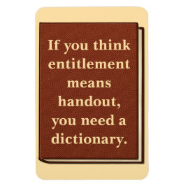 Recht is geen aalmoes magneet