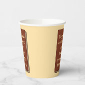 Recht is geen aalmoes papieren bekers (Links)