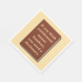 Recht is geen aalmoes servet (Hoek)